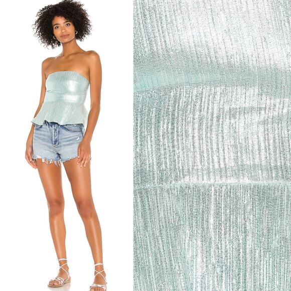 Lovers and Friends Martin Top in Electric Blue NWT Size Small - Picture 4 of 4